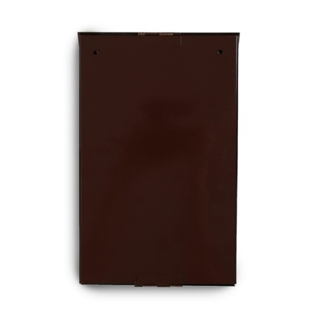 Mail box with a lock, vertical, brown-9