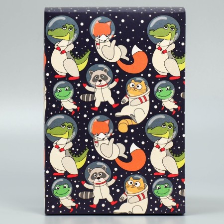 Gift folding box, packaging, “Cosmo Mir”, 16 x 23 x 7.5 cm-2