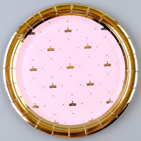 Paper plate "for the princess", in the set 6 pcs.