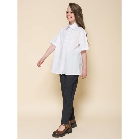 Blouse for girls, height 128 cm, white color-5