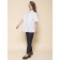 Blouse for girls, height 128 cm, white color