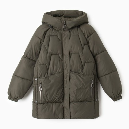 Women's winter jacket, khaki color, size 48