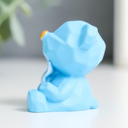Polystone souvenir "Mishutka with a large bow" MIX 4x2.5x3 cm-5