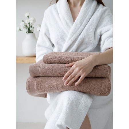 Set of terry towels Cappuccino, size 30x50 cm, 50x100 cm, 70x140 cm-3