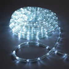 Luazon Lighting 10 mm light cord, IP65, 20 m, 24 LED/m, 220 V, 8 modes, white glow