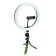 LED ring lamp on a tripod Luazon CB-32, 10 "(26 cm), 20 watts, tripod 20 cm h-Z