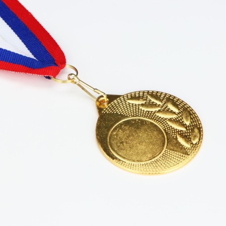 Medal for application 006, d = 5 cm. Color gold. With a ribbon-2