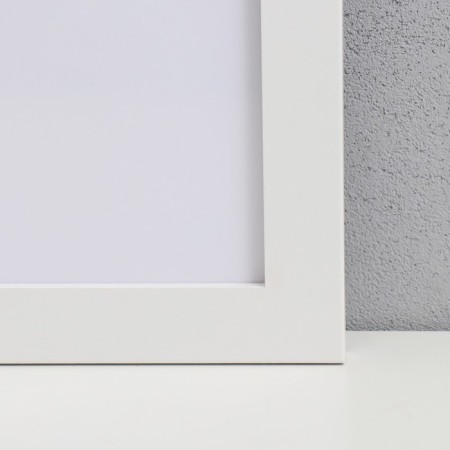 Photo frame MDF "Ellis" 50x70 cm, with a paspartu, white (plastic screen)-1