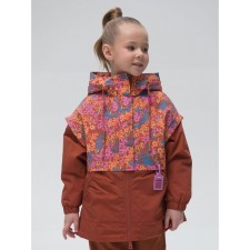Vetrovka for girls, height 116 cm, chocolate color