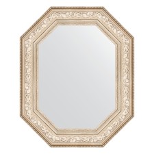 Mirror in the baguette frame, vignette silver 109 mm, 70x90 cm