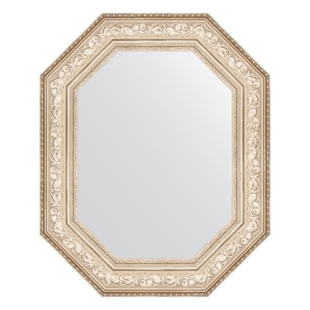 Mirror in the baguette frame, vignette silver 109 mm, 70x90 cm