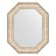 Mirror in the baguette frame, vignette silver 109 mm, 70x90 cm