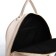 Women's backpack made of artificial leather with lightning, 2 pockets, beige color