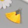 Decor for creativity Textile "Brush East" yellow set 2 pcs 1.6x4.5 cm