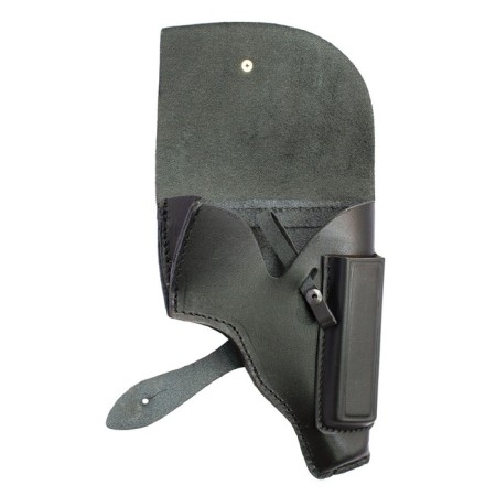 Standard holster under PM, leather, mix of flowers-1