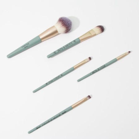 A set of makeup brushes "Malachite", 5 pcs-4