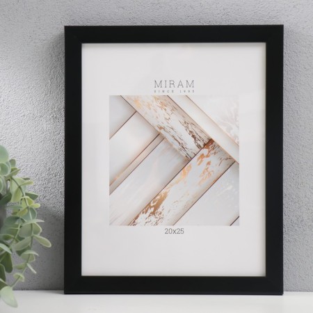 Photo frame Plastic "Mira" 20x25 cm, 641877-7, black (plastic screen)-1