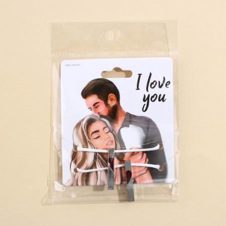 Bracelets Demetrons "I Love You", 2 pcs, length 25 cm-7