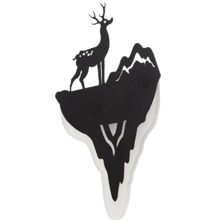 Sconces "Deer and mountain" LED 11W 4000k black 20x29x5 cm-3