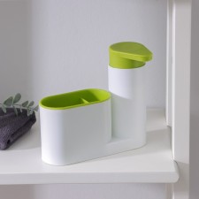 Stand for bathrooms and kitchen supplies with a dispenser, 6 × 17.5 × 19 cm, color mix