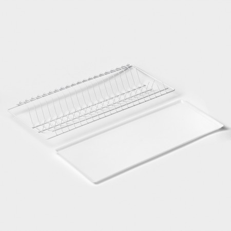 A set of dishwasher with a panel for a cabinet 60 cm, 56.5 × 25.6 cm, color chromium-3