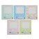 Notebook 12 sheets in a large cage "Zaychat", cover coated cardboard, rounded angles, fields, block 65 g/m2, mix