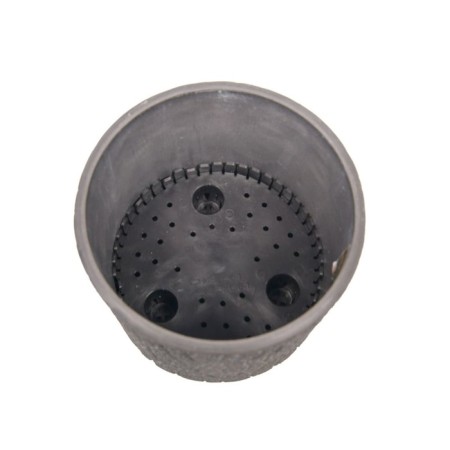 Round pot for flowers, 4 liter light gray 20.5x20x20cm-1
