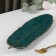 Ceramic serving dish "Rapsodia. Sheet ", 36 × 12 × 4 cm, green color