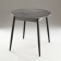 Round Round table "Orion Mini", 800/1110x800x750, Black metal legs/Caspian dark