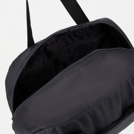 Sports bag with lightning, external pocket, long belt, black color-2