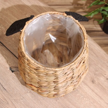 Wicker basket "Dog" 29x29x24 cm-2