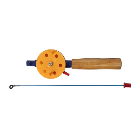 Winter fishing rod, handle wood, hfb-3m-5