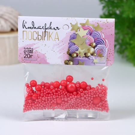 Confectionery Sprinking "Stay out", Red, 20 g-1