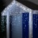 Garland "fringe" 3 × 0.9 m, IP44, UMS, white thread, 232 LED, white glow, 220 V