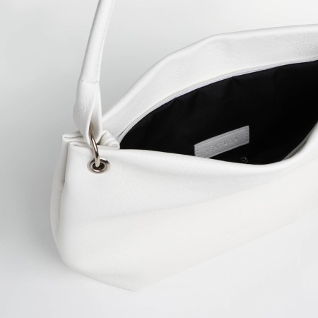 Load bag with a zipper, textura, large size, white color-4