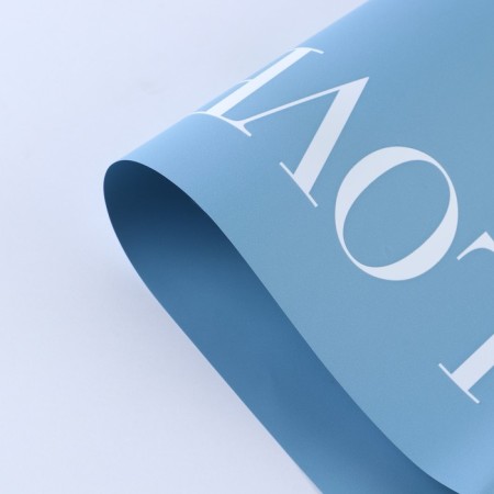 Flower film Two -way Packaging "Love You", Blue, 56 x 56 cm-2