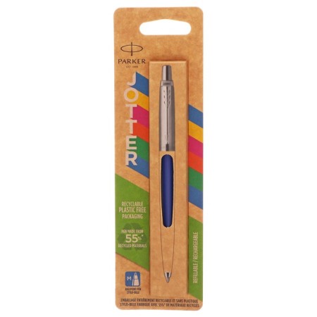 Ballpoint pen Parker Jotter Color Plastic Corps + stainless steel, blue ink-8