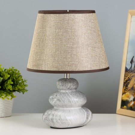 Staine table lamp E14 40W gray-brown 23x23x33 cm Risalux