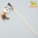 Tedding from natural materials "Mouse", 40 cm