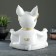 Buldog Candy Candlestone stand is white, 20x18x21cm