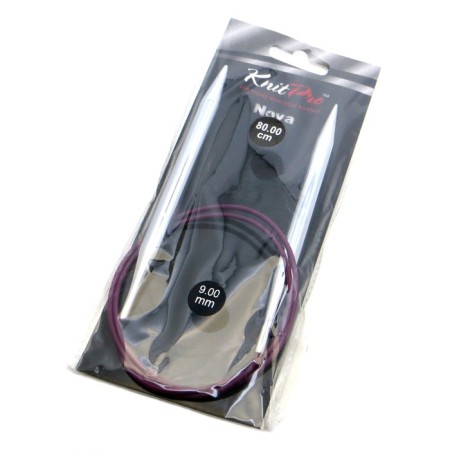 Knitting needles, circular, d = 9 mm, 80 cm-1