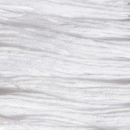 Muline threads, cotton, 8 ± 1 m, white color No. 0101