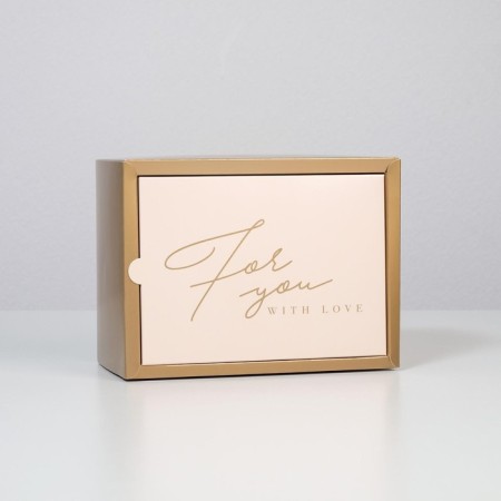 Gift folding box, packaging, "with love", 20 x 15 x 10 cm-1