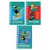 Note book A7, 40 sheets in a cage on the crest of Croco Boys, covered cartoon, OFSET block