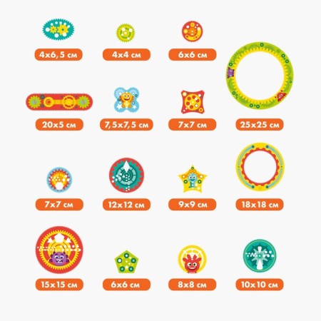 Puzzle - spirograph "Funny gears"-1