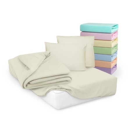 Cleo gum sheet, knitwear, size 160x200x25 cm, color ecru