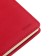 The diary is low, A5 160 sheets, leatherette, DEVENTE. KLINT, a solid cover with foam rubber, pocket, lies, block 70, red