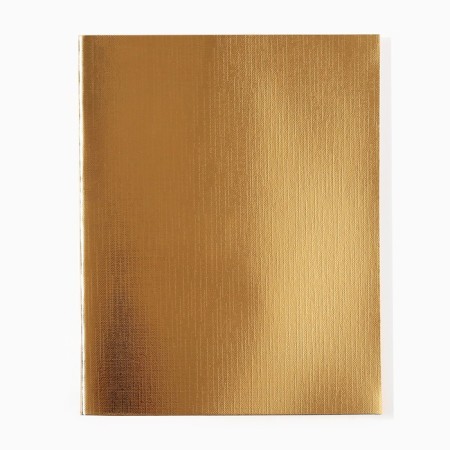 Notebook 96 sheets of Golden Metallic Cell, Bumvinyl