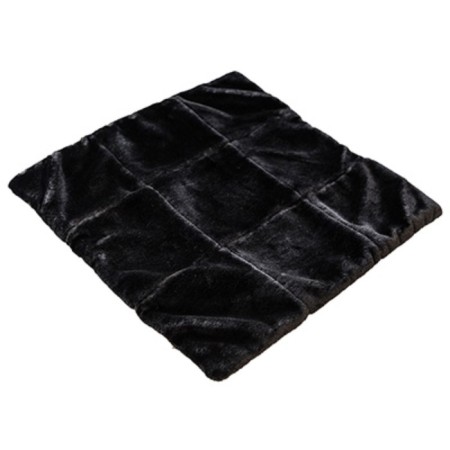 Skyway seats, artificial muton, without back, 43x43cm, black
