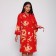 Female set (robe/shirt), red color, size 44